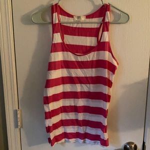 Pink striped tank